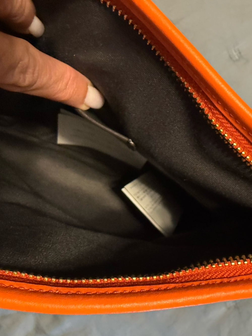 Coach Signature Crossbody Bag with Orange Trim - Picture 4 of 8